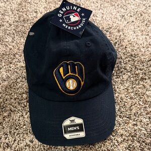 Genuine Merchandise Navy and Gold Brewers Logo Baseball Cap